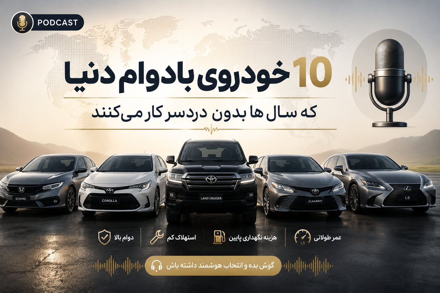 10 خودرو فوق بادوام دنیا
