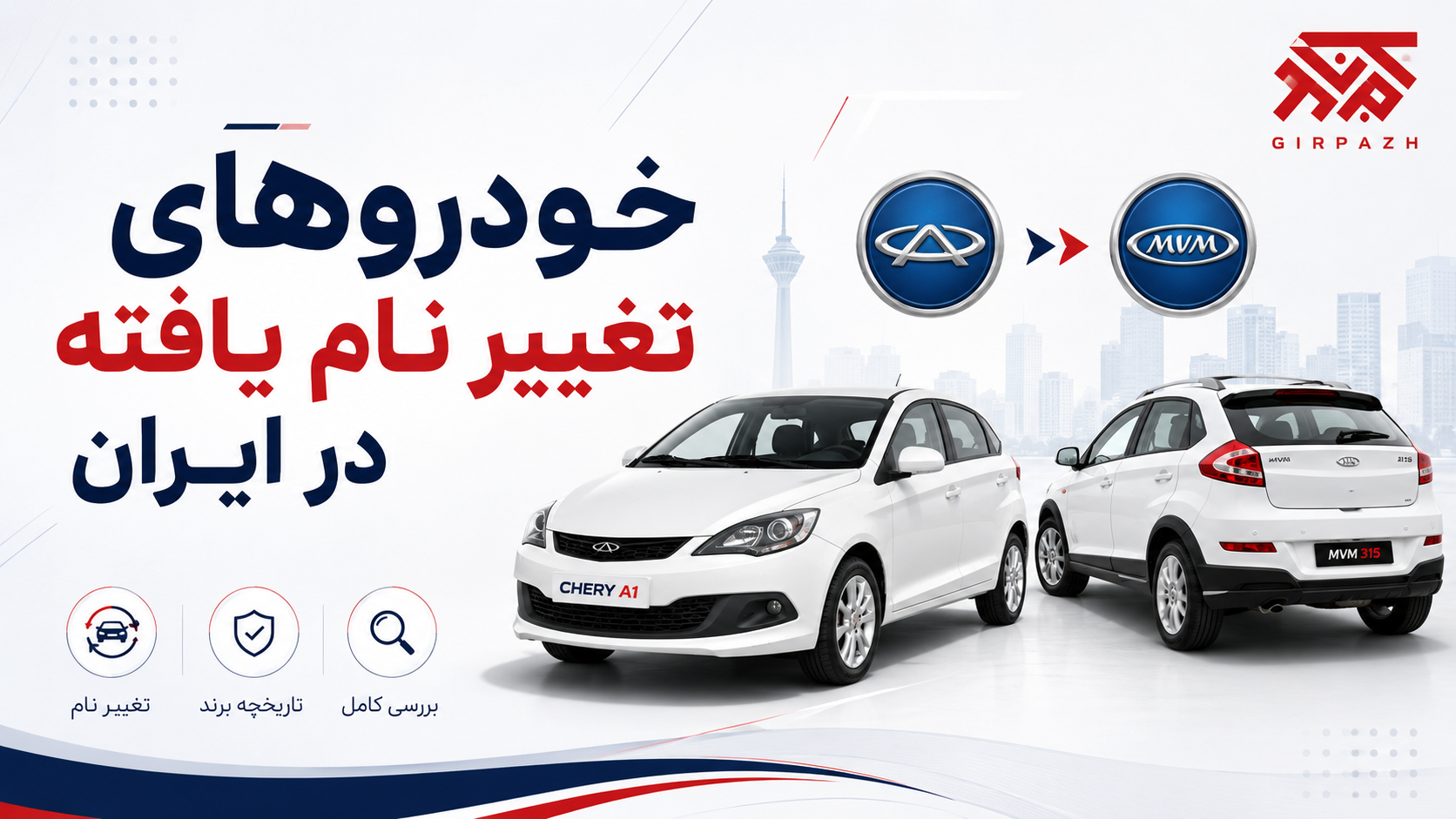 خودروهای تغییر نام یافته در ایران
