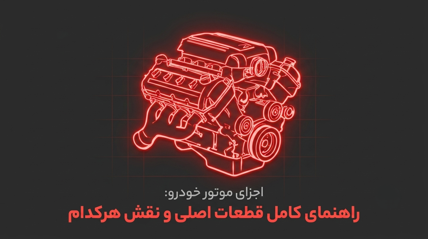 اجزای موتور خودرو: راهنمای کامل قطعات اصلی و نقش هرکدام