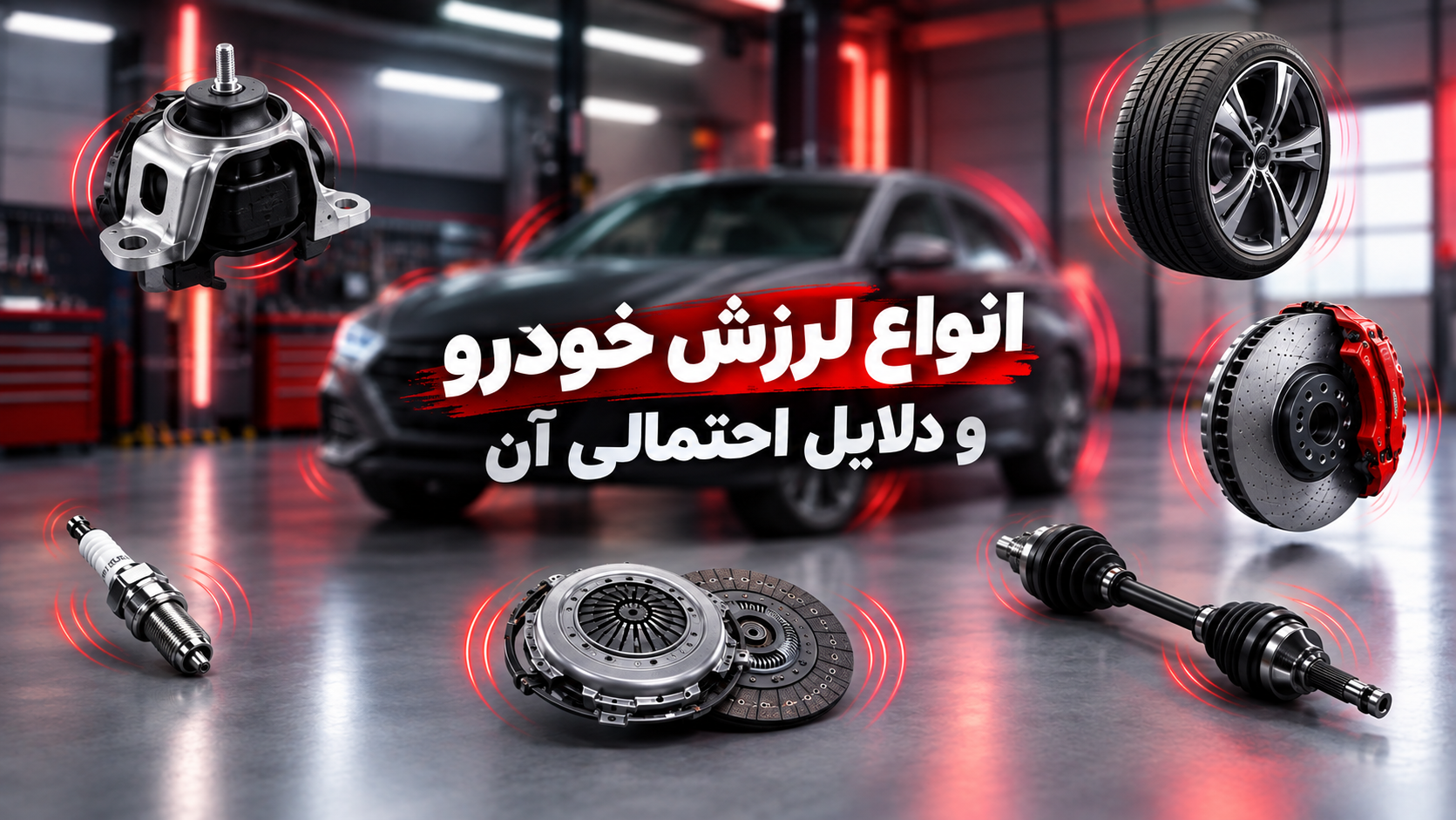 انواع لرزش خودرو و دلایل احتمالی آن؛ راهنمای تشخیص علت لرزش ماشین